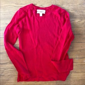Ellen Tracy Red Cashmere Sweater